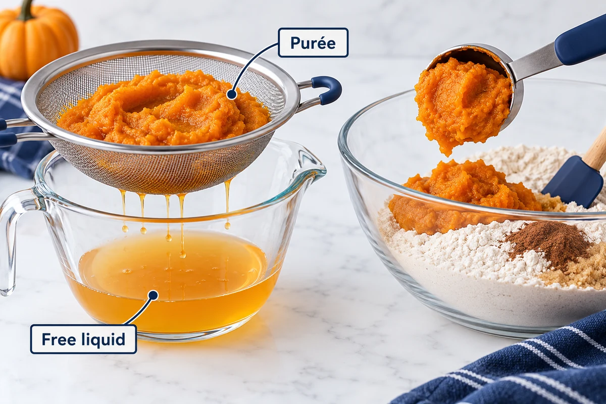 Puree and separated liquid measured distinctly teaching comparison Conceptual illustration of puree and separated liquid measured distinctly.