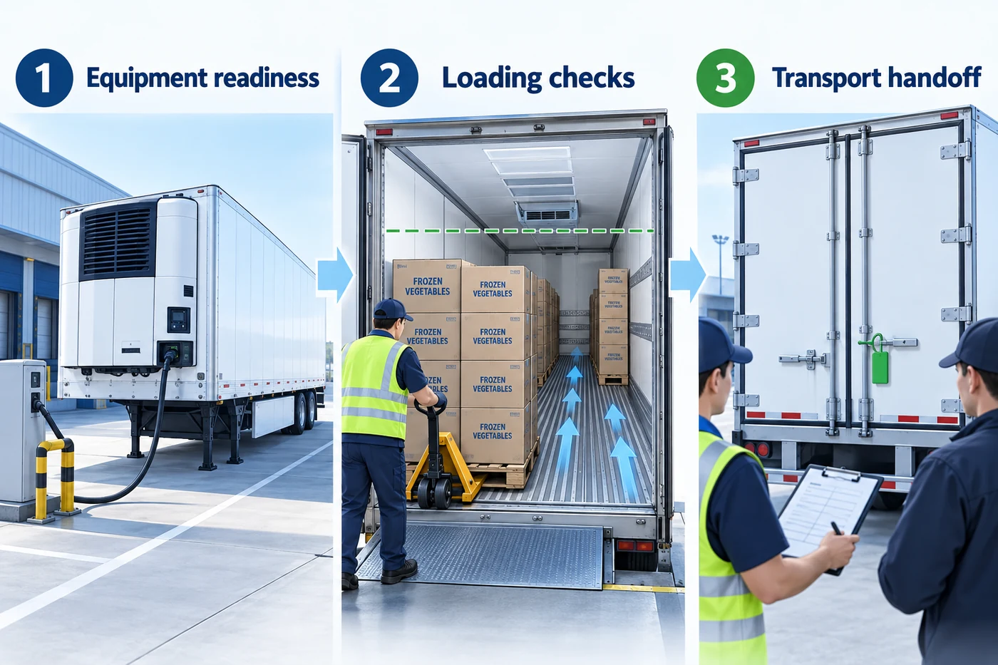 Container lạnh rỗng có điện, thùng hàng lúc xếp và container đóng kín niêm seal khi bàn giao